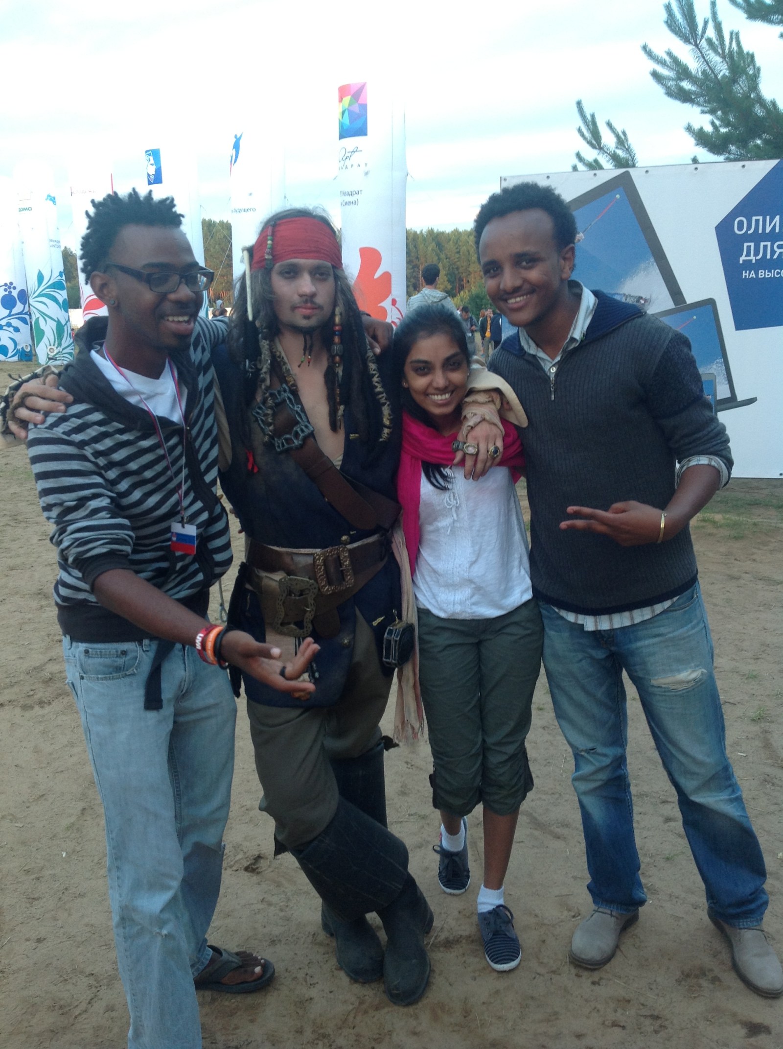 This one is my favourite pictures a guy who imposters Captain Jack sparrow from the movie Pirates of the caribbean! 